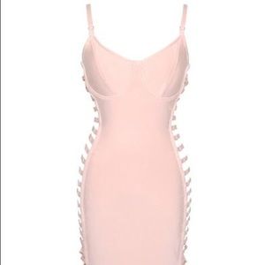 Open caged sides dress